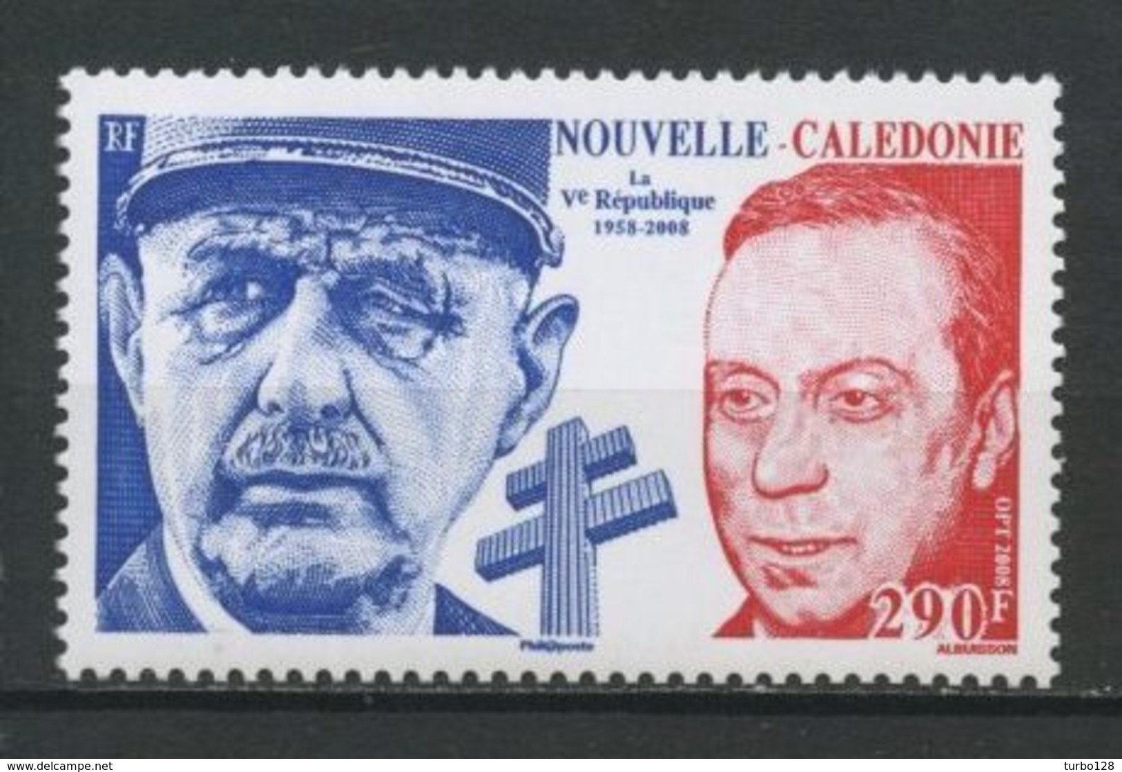 Nlle CALEDONIE 2008 N° 1054 ** Neuf MNH Superbe De Gaulle Célébrités Celebrities V ème République Debré Sceaux - Neufs