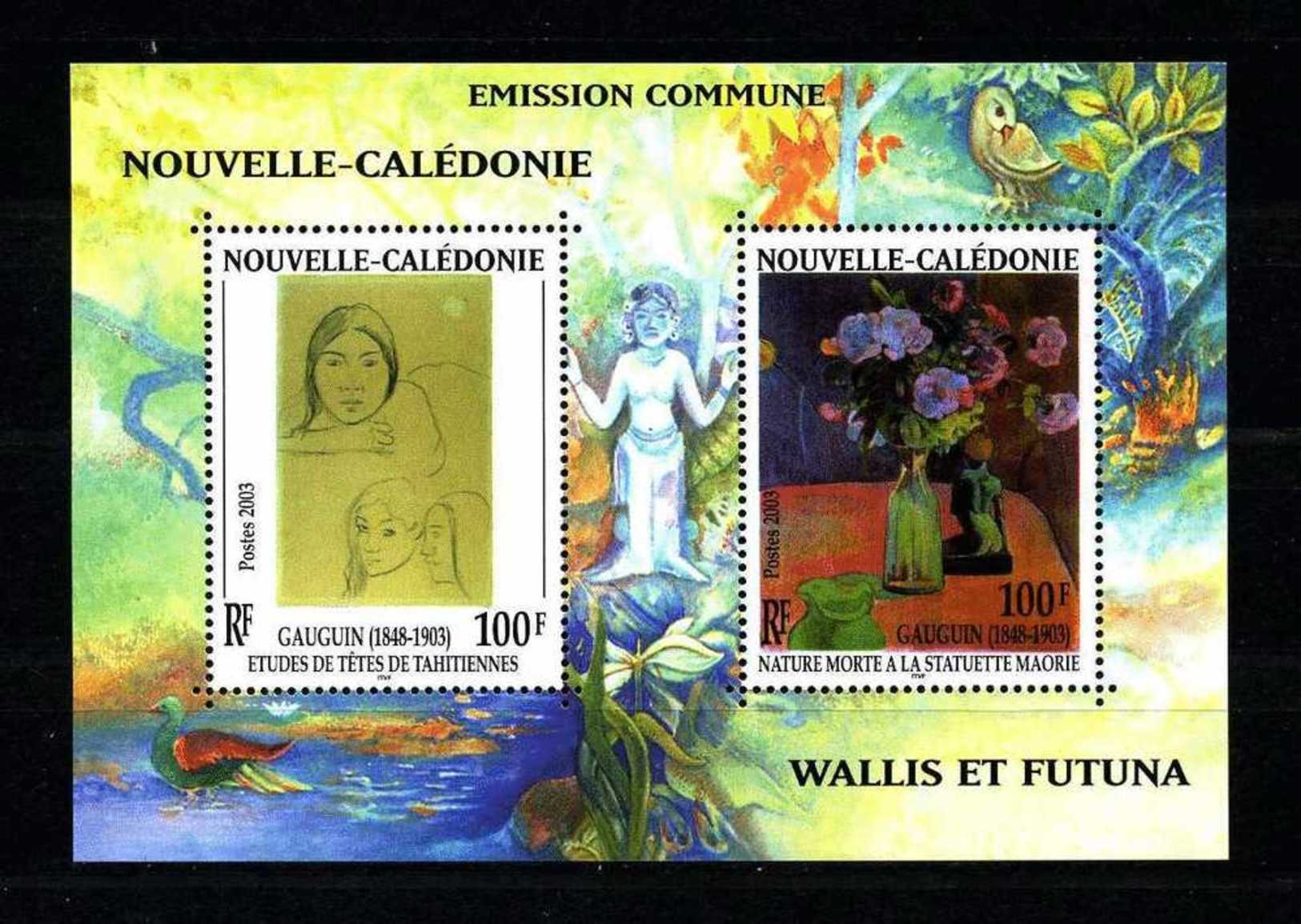 Nlle CALEDONIE 2003, Bloc  N° 28 ** Neuf MNH Superbe GAUGUIN Peintures Fleurs Paintings Flowers - Blocs-feuillets