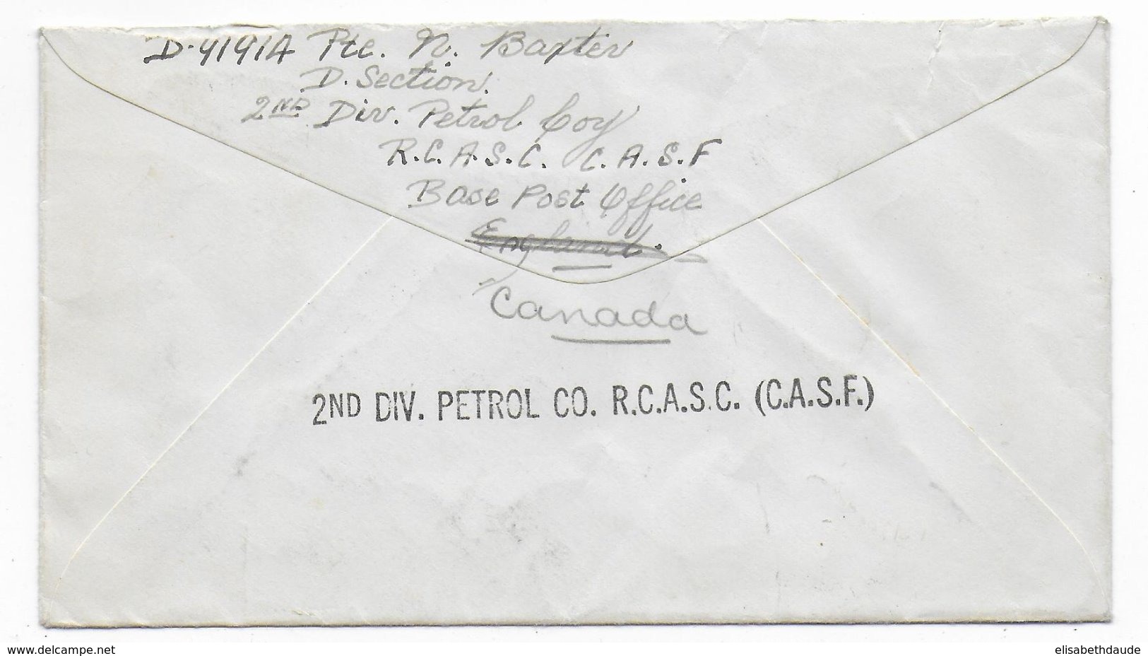 1941 - ARMEE CANADIENNE En EUROPE - ENVELOPPE PO N° 432 (UK) => MONTREAL - Brieven En Documenten