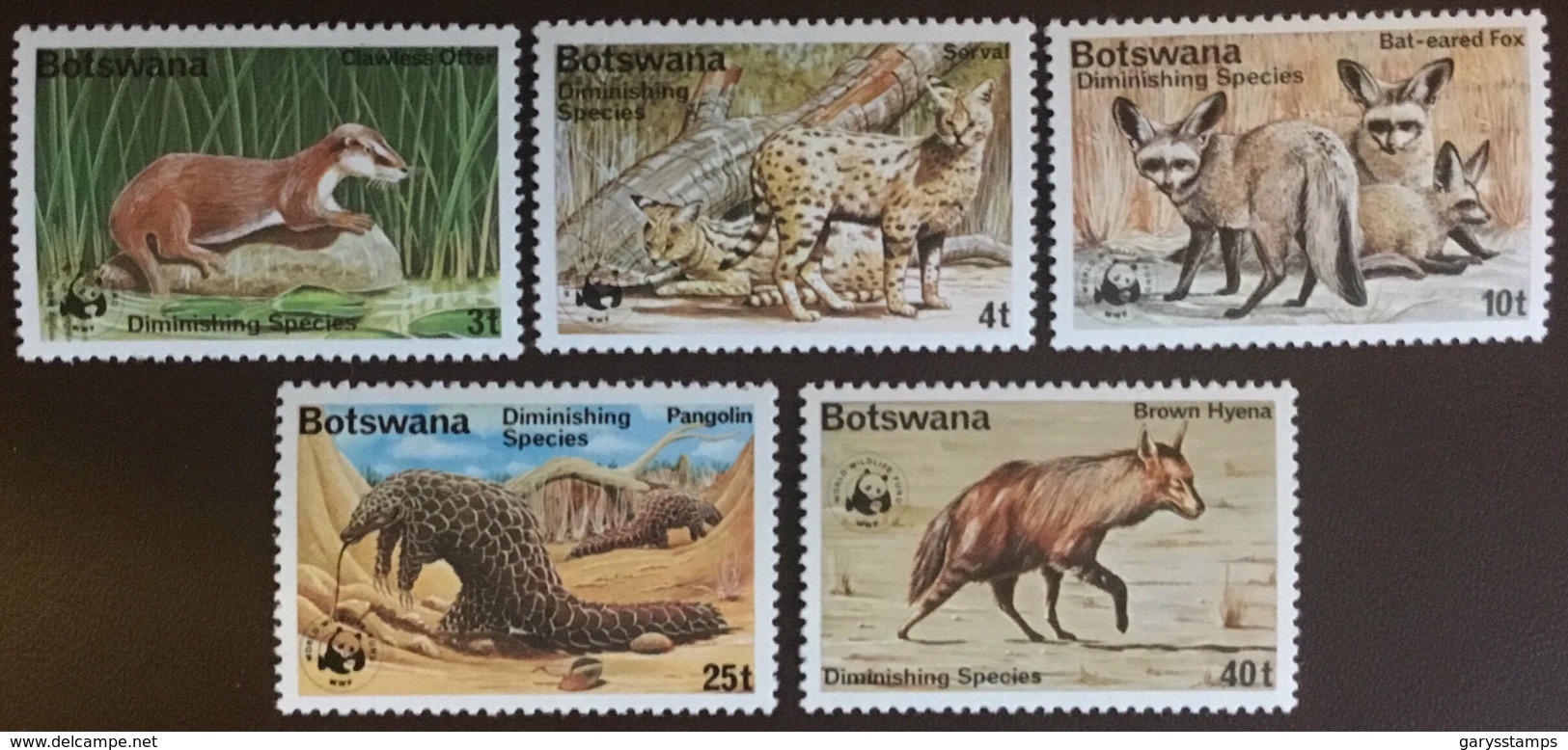 Botswana 1977 WWF Diminishing Species Animals MNH - Sonstige & Ohne Zuordnung