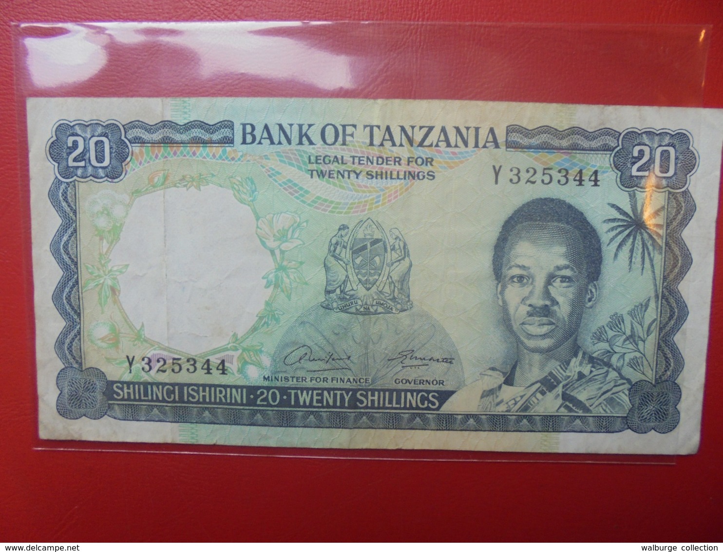 TANZANIE 20 SHILLINGS 1966 SIGNATURE N°1 CIRCULER (B.9) - Tanzania