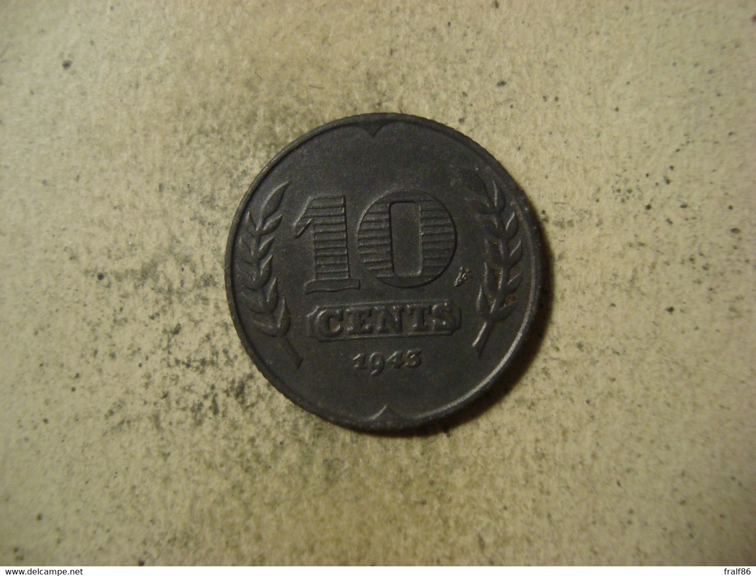 MONNAIE PAYS BAS 10 CENTS 1943 - 10 Cent