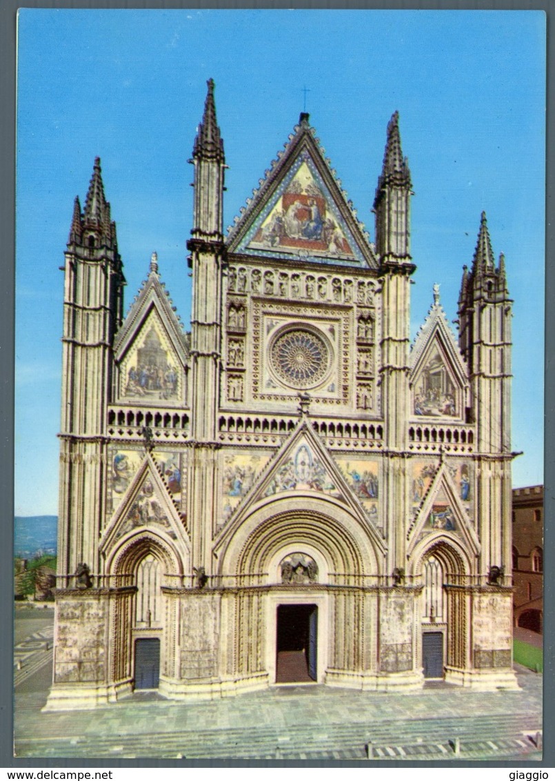 °°° Cartolina - Orvieto Facciata Del Duomo Nuova °°° - Terni