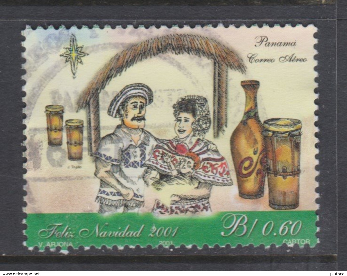 PANAMÁ, USED STAMP, OBLITERÉ, SELLO USADO - Panama