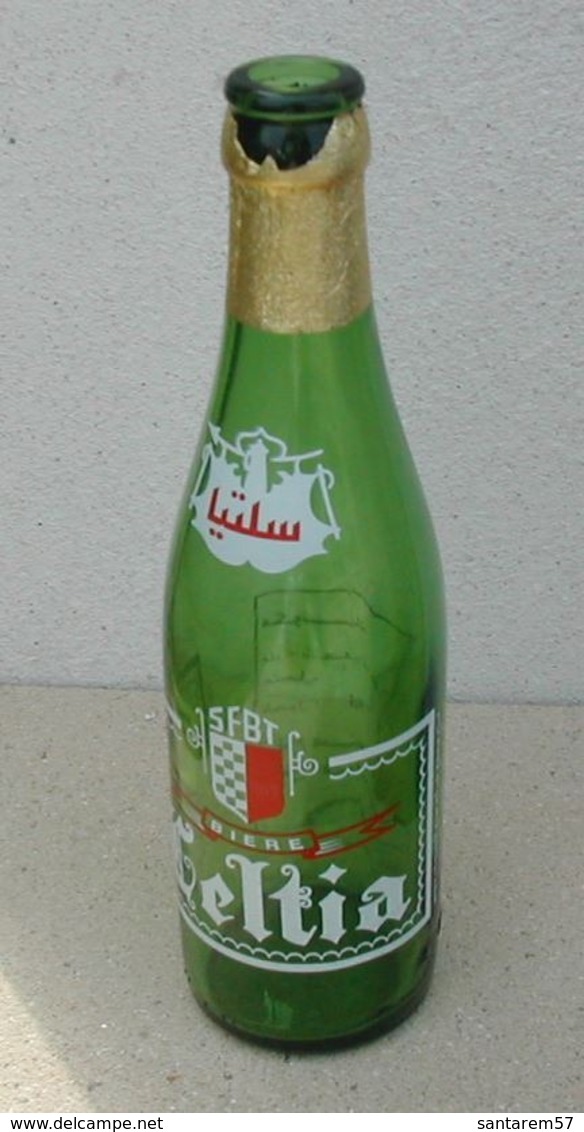 Tunisie Bouteille Vide Empty Beer Bottle Bière Celtia Sérigraphiée - Cerveza