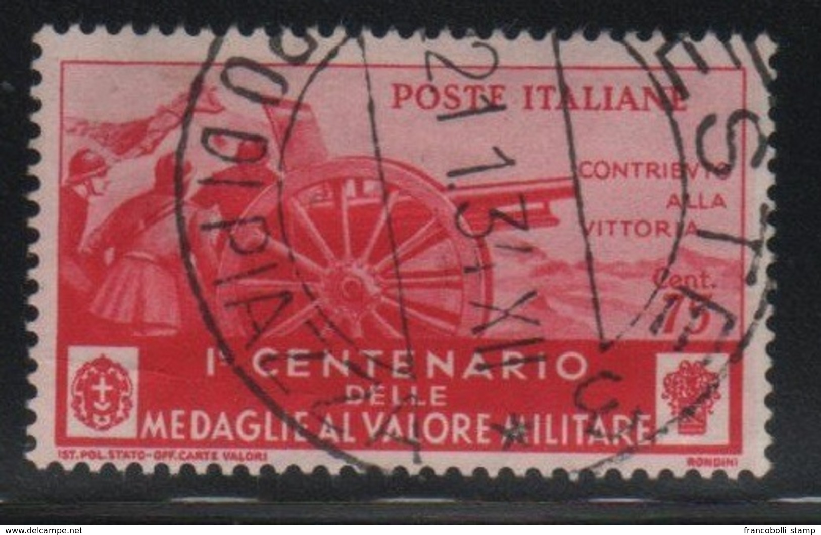 1934 Medaglie Al Valore  Valore Singolo Usato - Usati