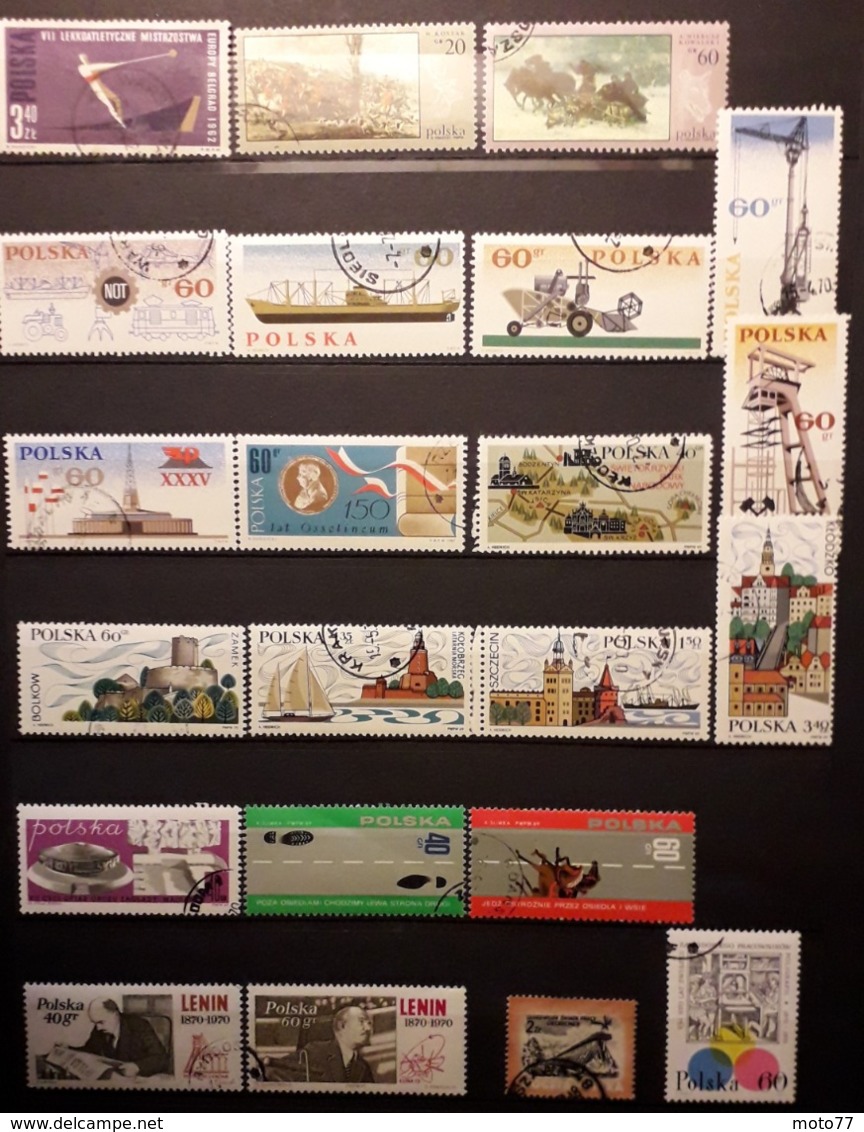 POLOGNE - 236 TIMBRES - Lot 139 - Voir Mes Autres Ventes De 150 Pays - Verzamelingen (zonder Album)