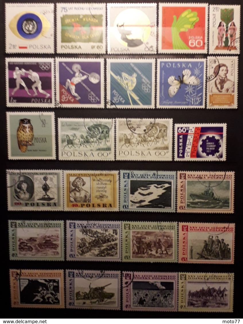 POLOGNE - 236 TIMBRES - lot 139 - voir mes autres ventes de 150 pays