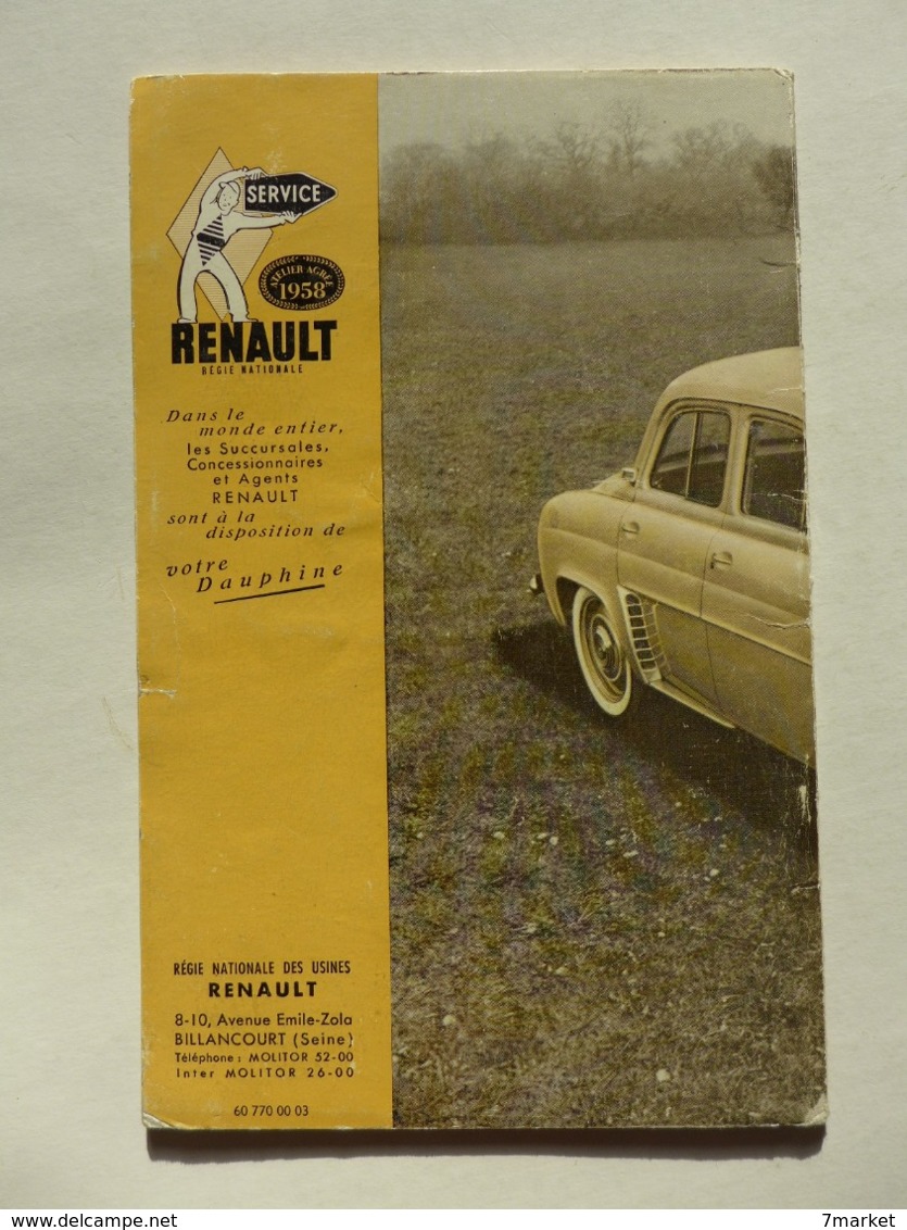 Renault - Dauphine Conduite Et Entretien N.E. 770 - Auto