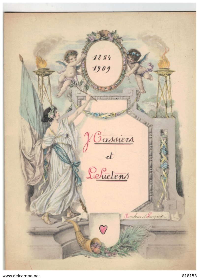 Bonheur Et Prospérité 1884-1909  J.Cassiers-L.Suetens Antwerpen - Autres & Non Classés