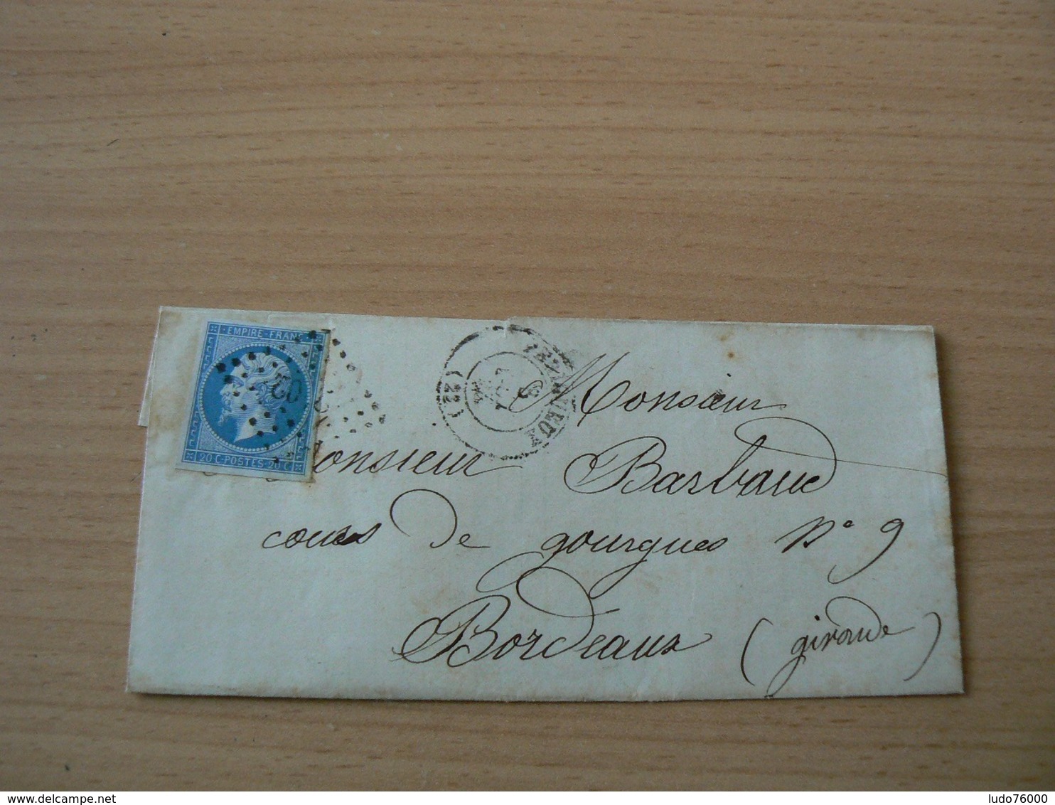 CP 161 /  NAPOLEON N° 14 SUR LETTRE - 1853-1860 Napoléon III