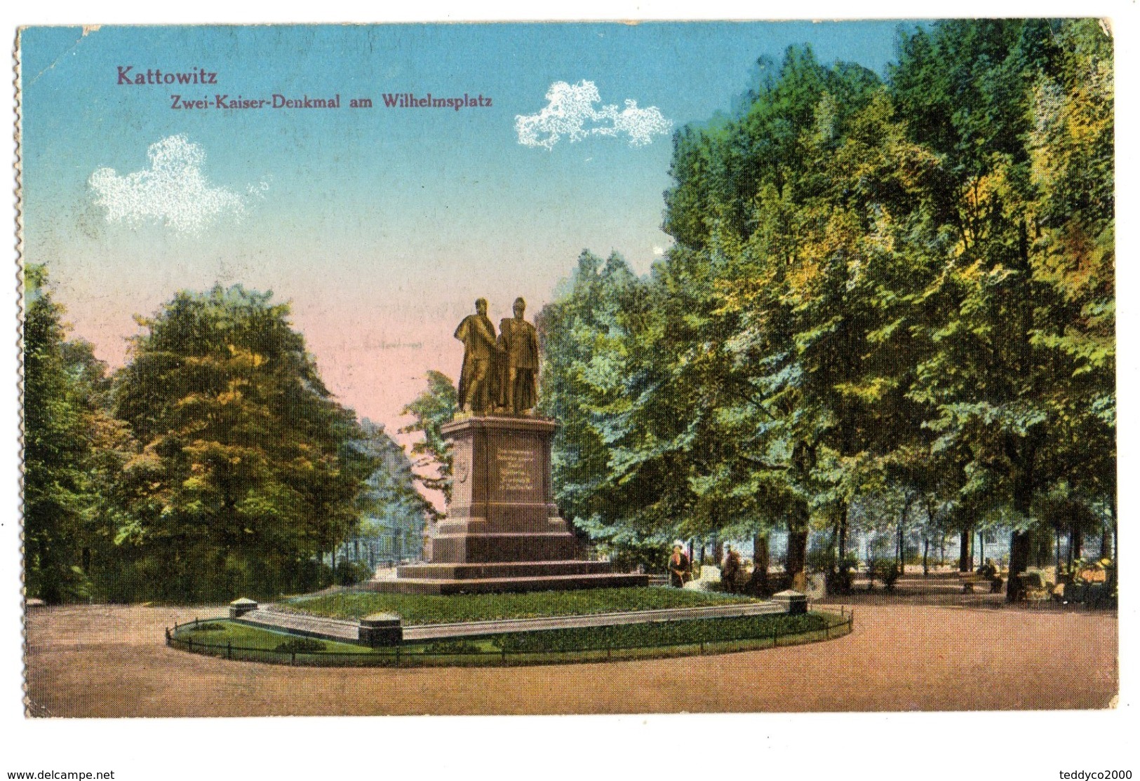 KATTOWITZ Zwei-Kaiser Denkmal - Polonia