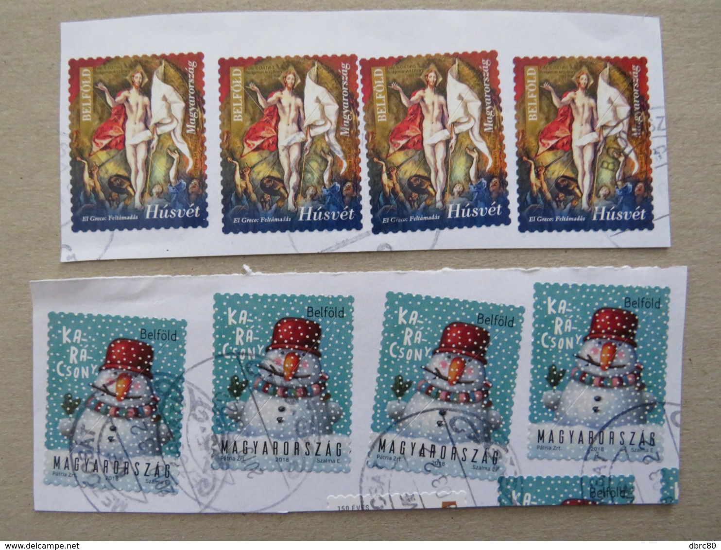 Hungary,Easter, Paque, Christmas, Natal, Noel, Navidad, Christ, Crucufiction, Religion,  Snowman - Used Stamps