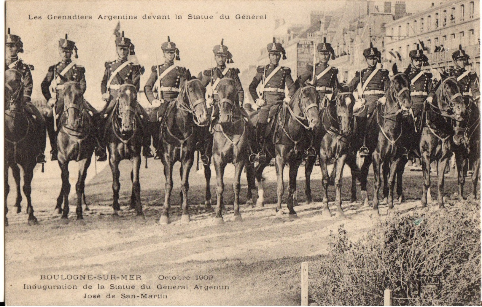 BOULOGNE SUR MER - Inauguration De La Statue Du Général Argentin - Boulogne Sur Mer