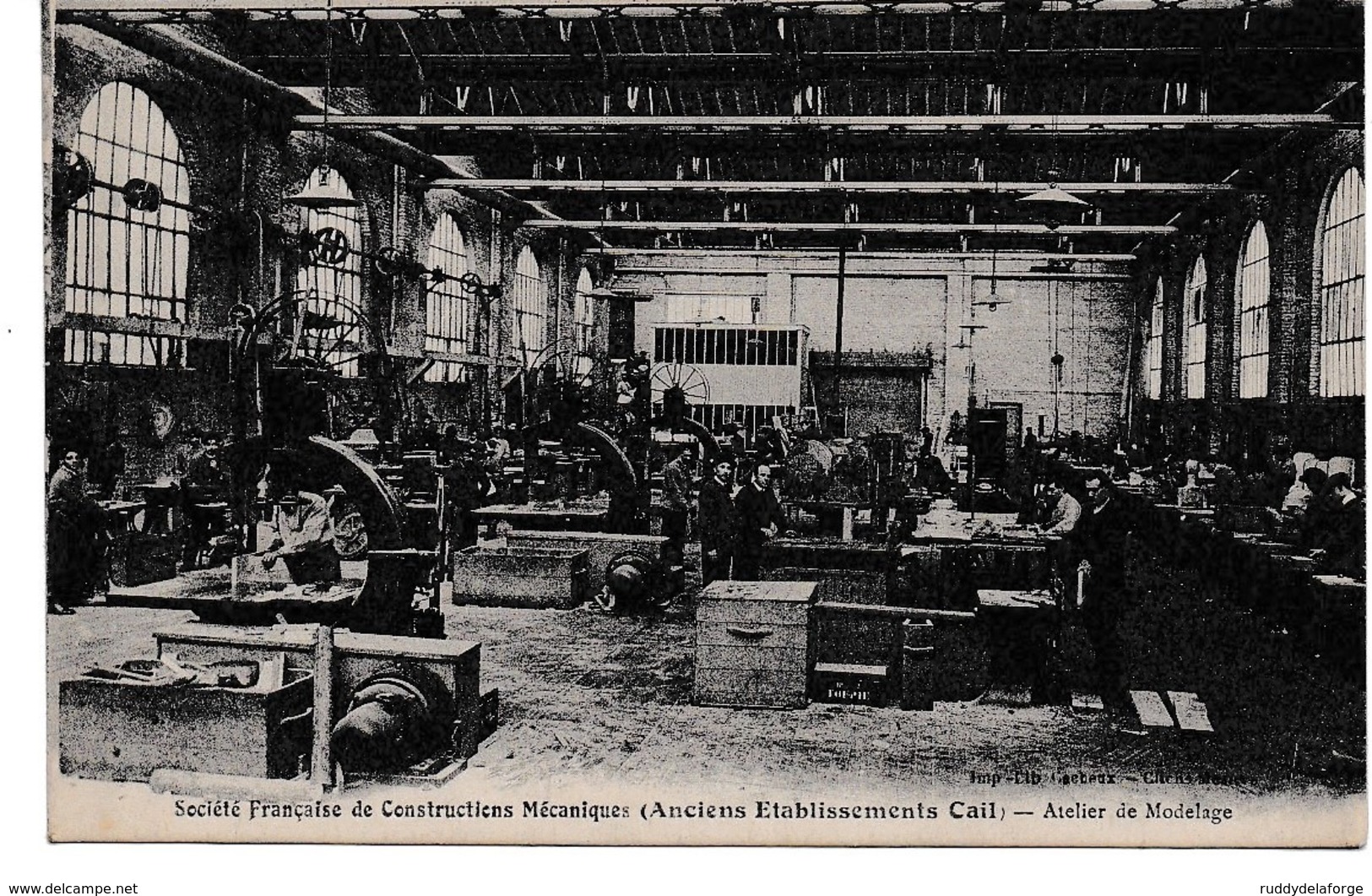 Non Circulé Société Française De Constructions Mécaniques Anciens établissements CAIL Atelier De MODELAGE - Autres & Non Classés