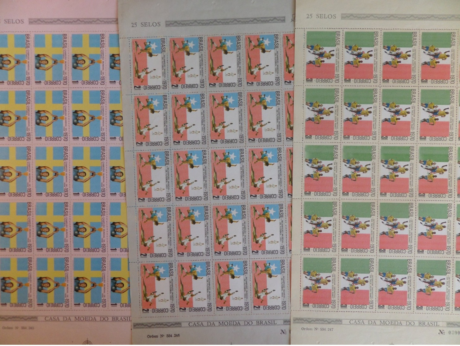 Brésil YT N° 918/922 Et N° 935/937 En Feuilles Entières De 25 Timbres Neufs ** MNH. TB. A Saisir! - Unused Stamps