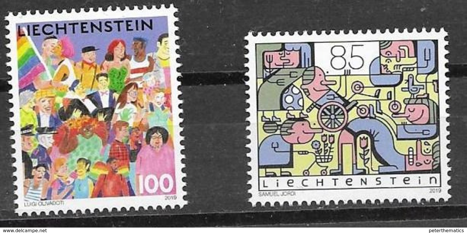 LIECHTENSTEIN, 2019, MNH, JOINT ISSUE WITH SWITZERLAND, DIVERSITY,2v - Joint Issues