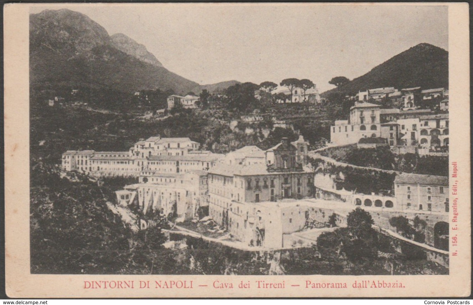 Panorama Dall'Abbazia, Cava Dei Tirreni, C.1900-05 - Ragozino Cartolina - Cava De' Tirreni