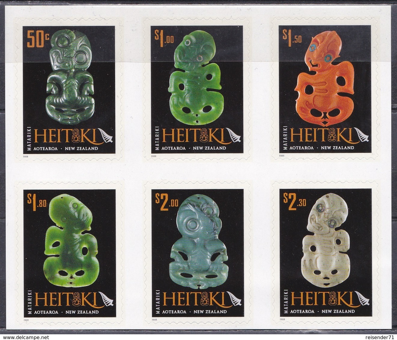 Neuseeland New Zealand 2009 Kunst Arts Kultur Culture Maori Kunsthandwerk Hei-tiki Jade Plejaden Matariki, Mi. 2598-3 ** - Unused Stamps