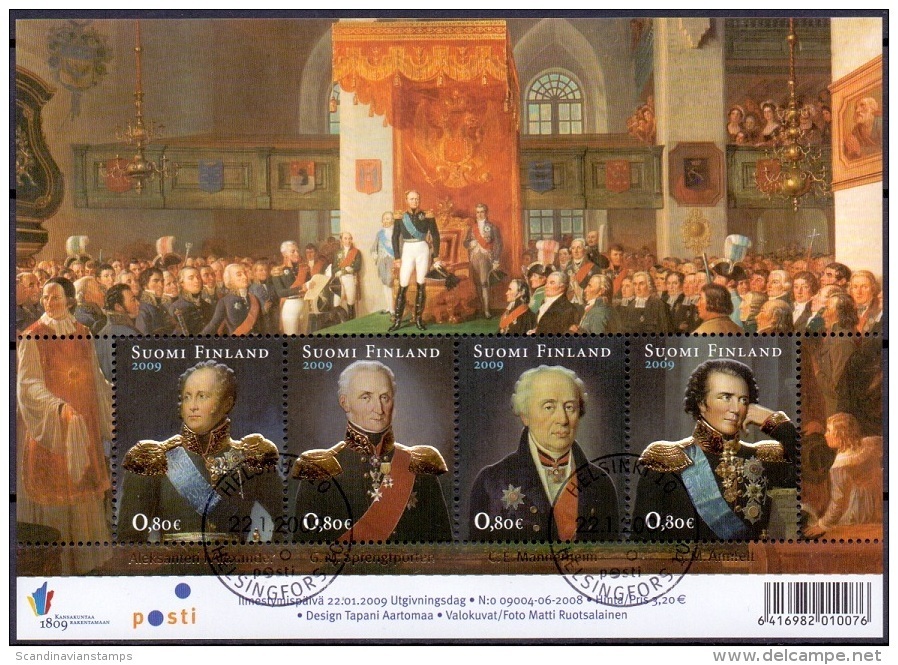 Finland 2009 200 Jaar Grootvorst Finland GB-USED - Used Stamps