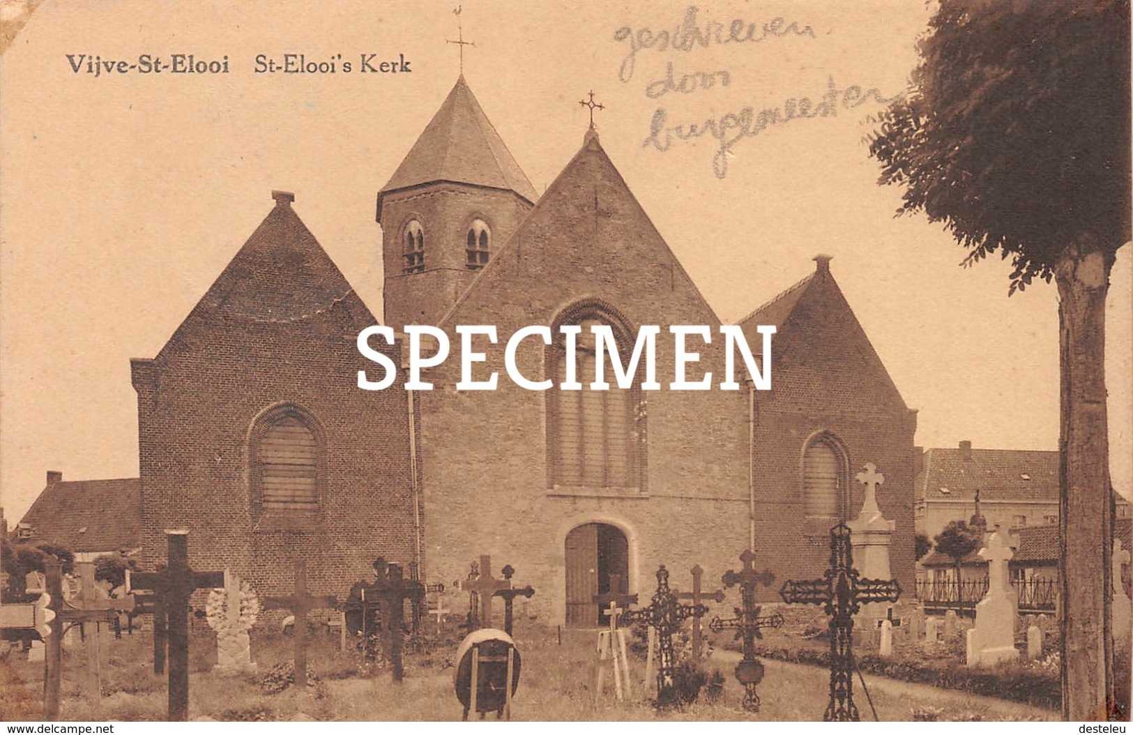 St-Elooi's Kerk - Sint-Eloois-Vijve Geschreven Door Burgemeester - Waregem