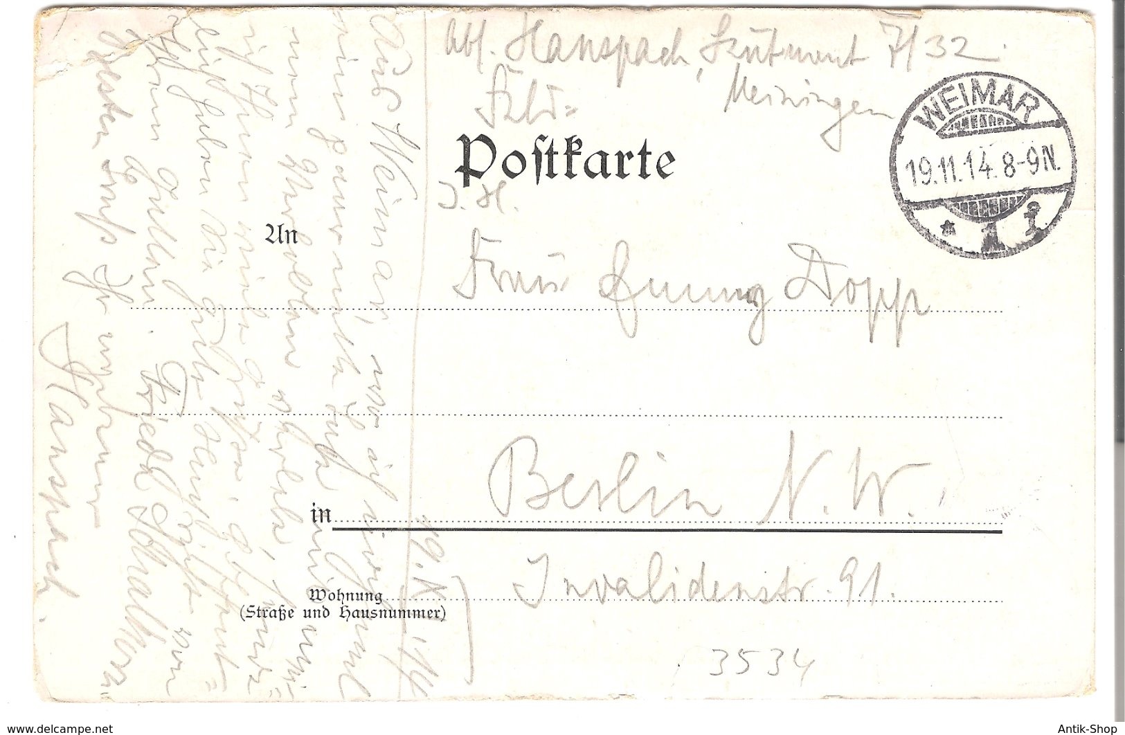 Walkenried - Klosterruine V. 1914 (3534) - Bad Sachsa
