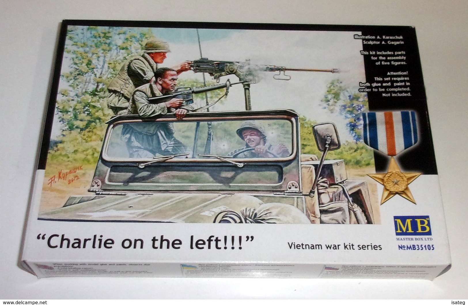 Maquette "Charlie On The Left" - Guerre Du Vietnam-Masterbox - Figurine