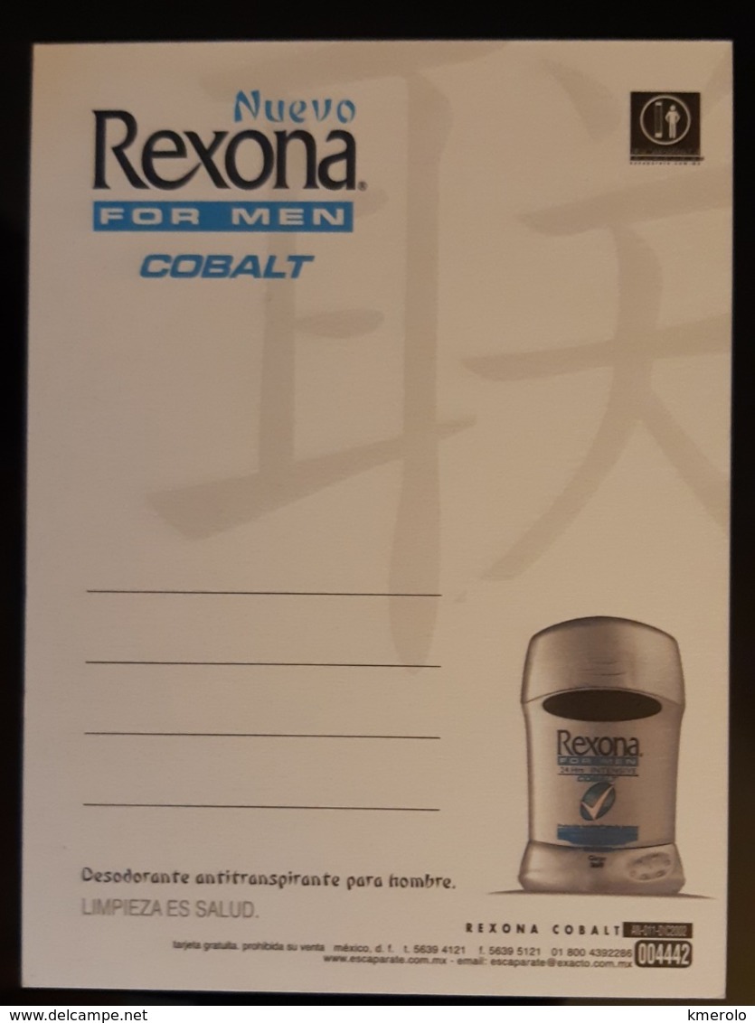 Kobalt REXONA Man Carte Postale - Modernes (à Partir De 1961)