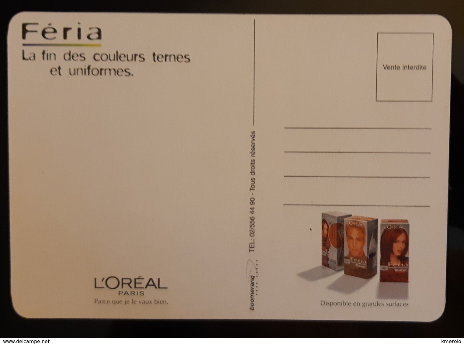 L'OREAL Cosmetique Carte Postale - Modernes (à Partir De 1961)