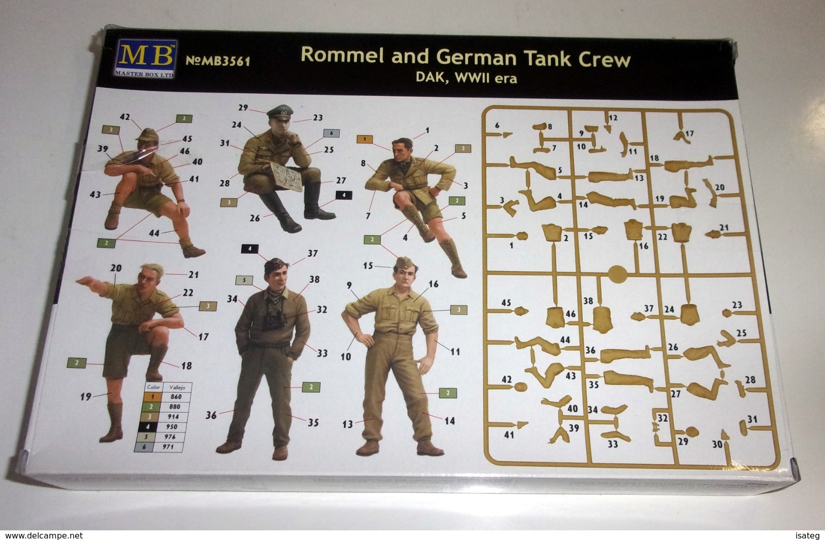 Maquette "Rommel And German Tank Crew - Rommel Et Équipage Allemand"- Masterbox - Figuren