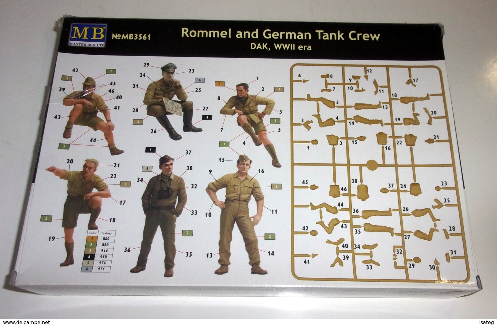 Maquette "Rommel And German Tank Crew - Rommel Et Équipage Allemand"- Masterbox - Figurines