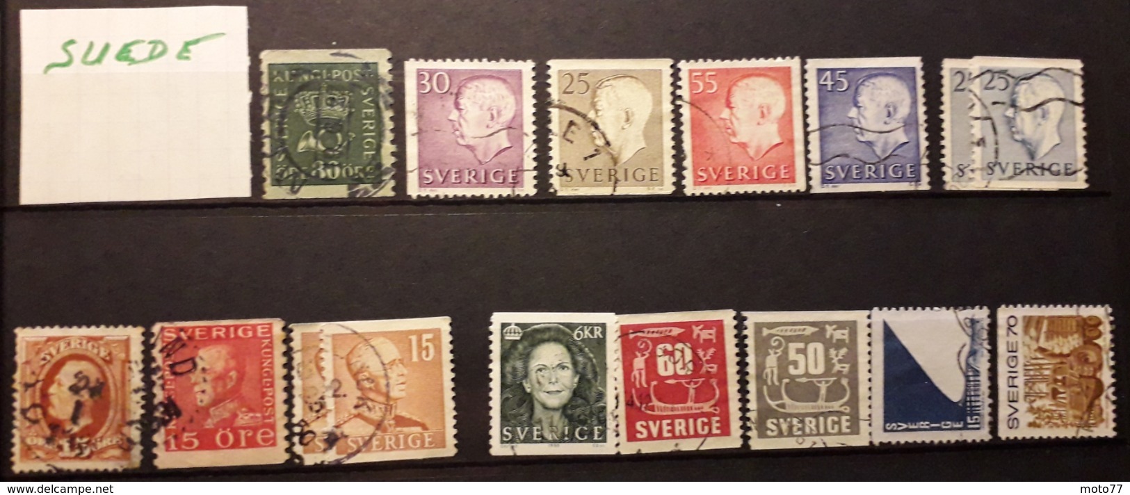 SUÈDE - 55 TIMBRES - Lot 153 - Voir Mes Autres Ventes De 150 Pays - Verzamelingen (zonder Album)