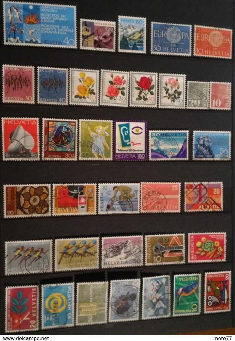 SUISSE - 128 TIMBRES - Lot 154 - Voir Mes Autres Ventes De 150 Pays - Verzamelingen (zonder Album)