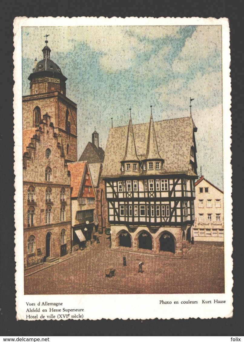 Buvard / Vloeipapier - Vues D'Allemagne - Alsfeld En Hesse-Supérieure: Hôtel De Ville / Alsfeld In Hessen: Rathaus - Autres & Non Classés