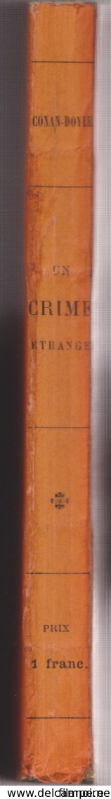 Conan DOYLE Un Crime étrange Librairie Hachette (1912) - Hachette - Point D'Interrogation