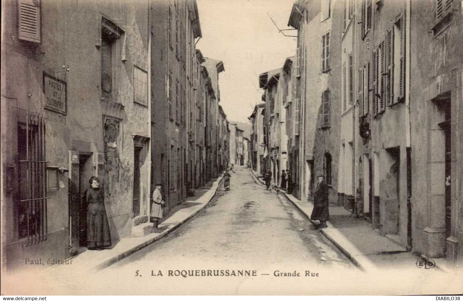 LA ROQUEBRUSSANNE ( VAR )  GRANDE RUE - La Roquebrussanne