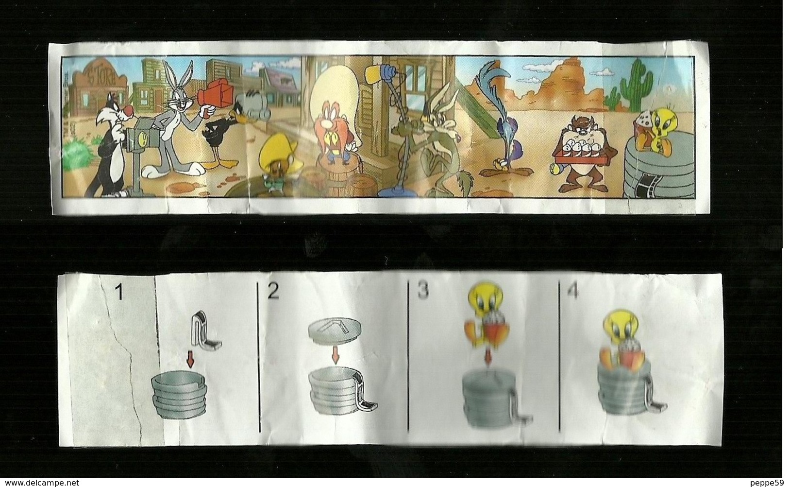 Kinder Ferrero BPZ - Cartina  2002 Looney Tunes - Titti - Istruzioni