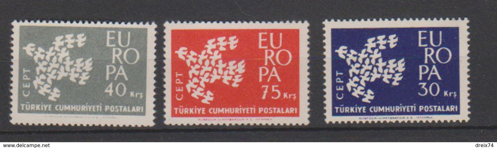 #438 TURQUIE NEUFS 1961 Europa Cept N° YT 1599 à 1601 - Autres & Non Classés