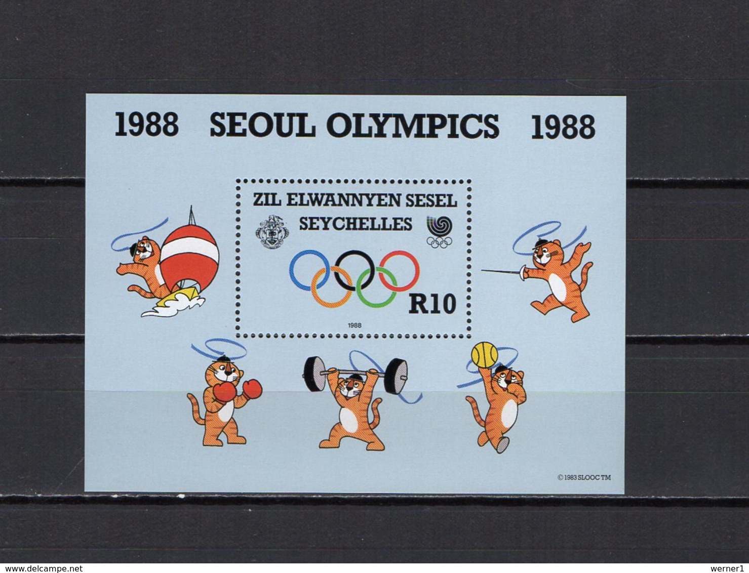 Zil Elwannyen Sesel - Seychelles 1988 Olympic Games Seoul S/s MNH - Sommer 1988: Seoul