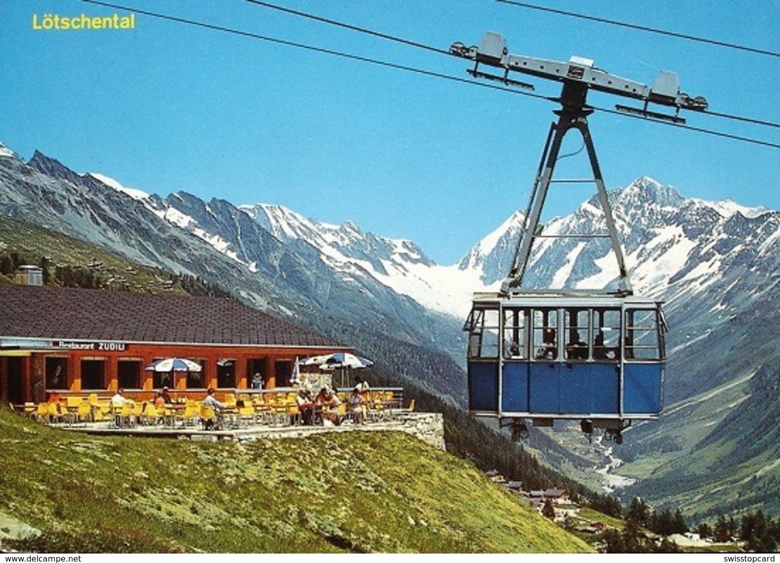 WILER Lötschental Luftseilbahn Lauchernalp - Wiler