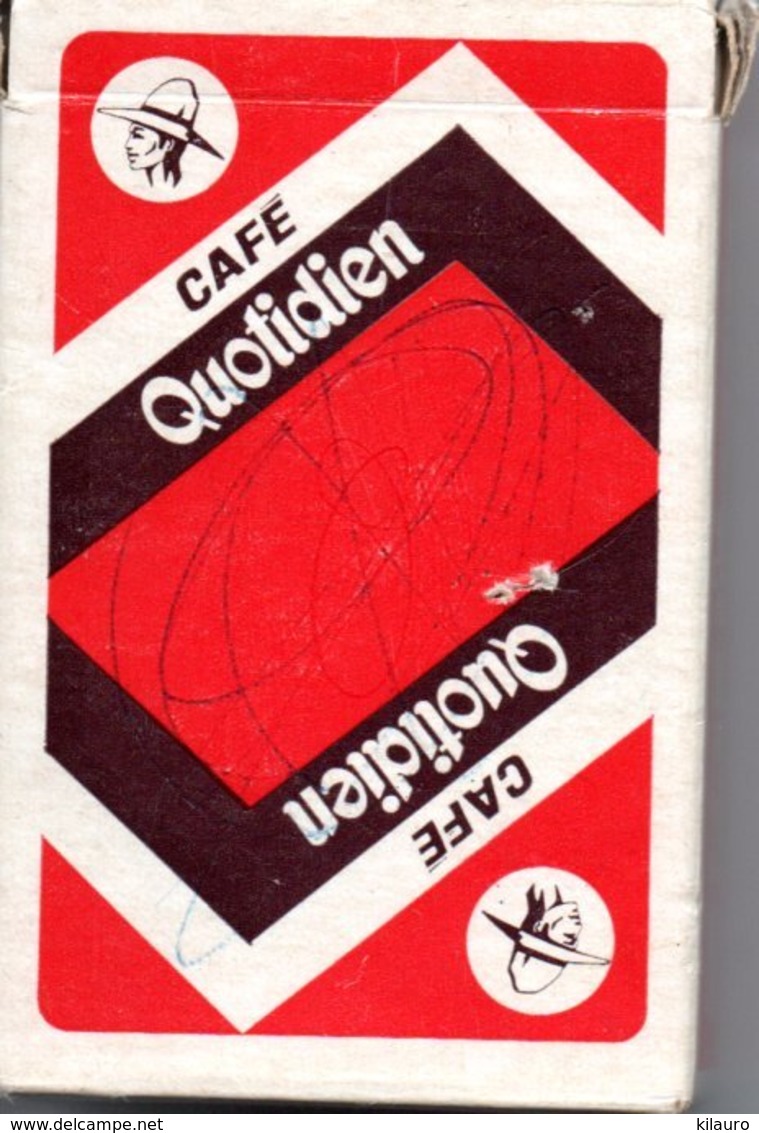 Café Quotidien  Jeu De 32 Cartes A Jouer Publicitaire - Playing Card - 32 Kaarten