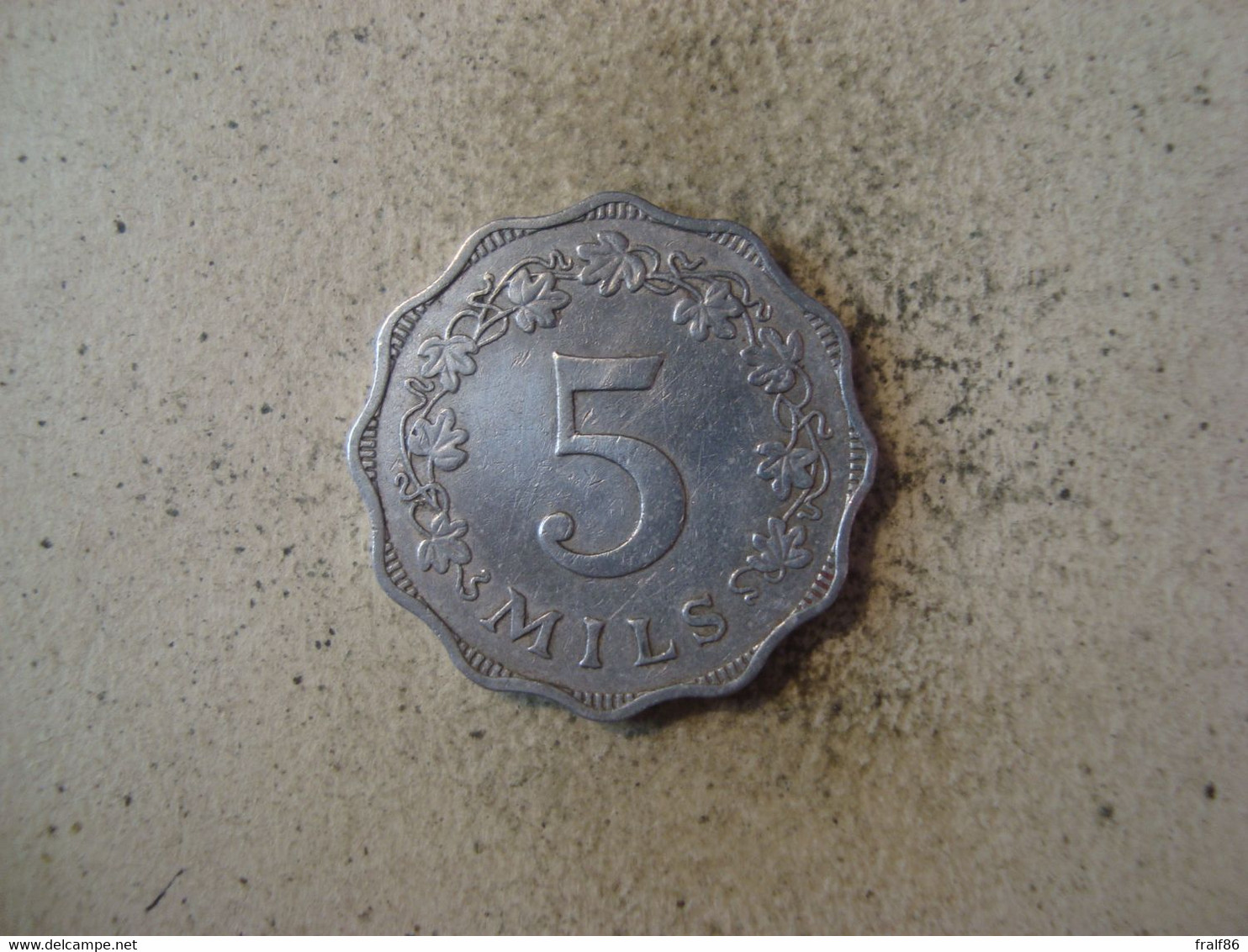 MONNAIE MALTE 5 MILS 1972 - Malta