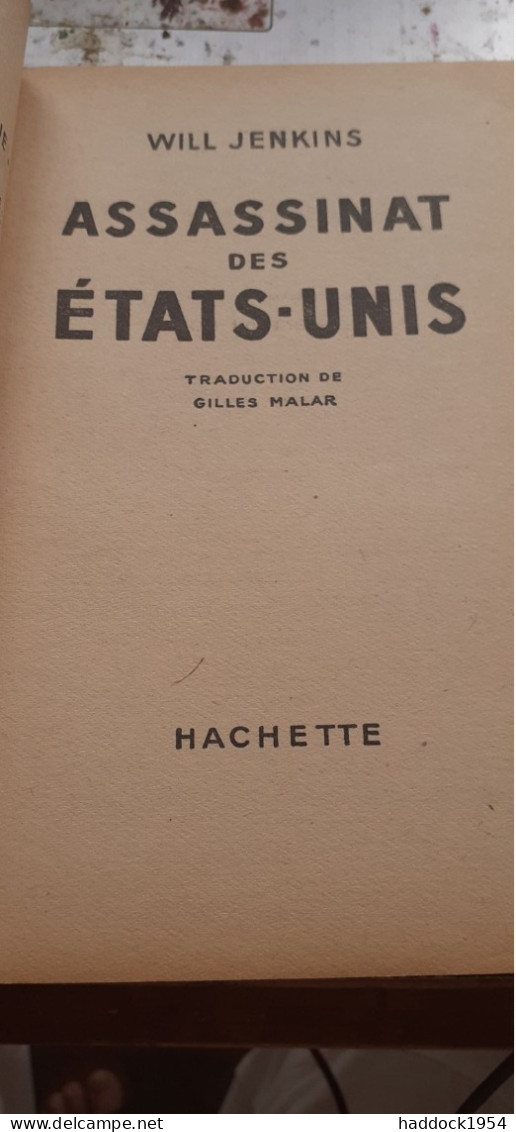 Assassinat Des états Unis WILL JENKINS Le Rayon Fantastique 1951 - Le Rayon Fantastique