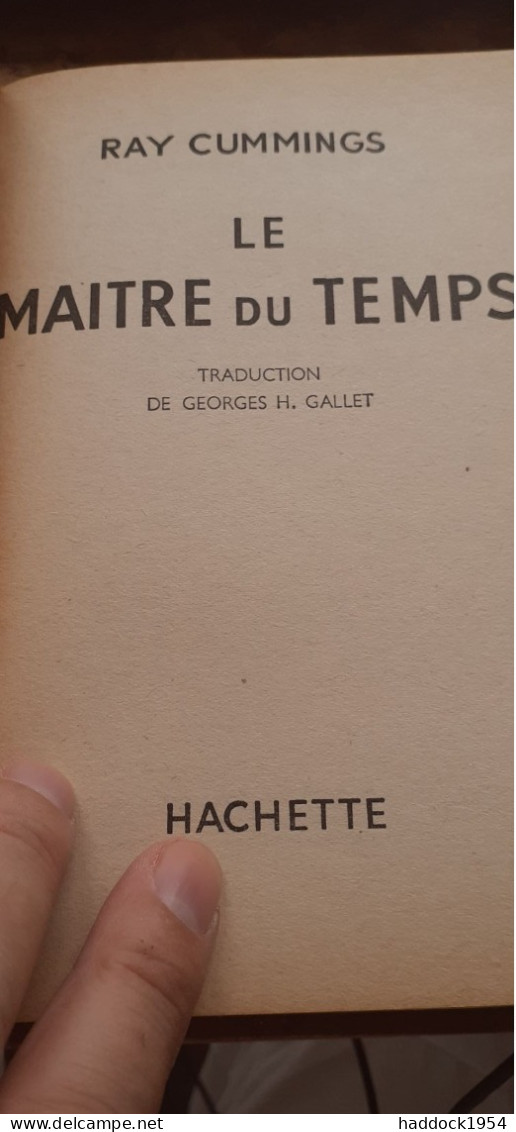 Le Maître Du Temps RAY CUMMINGS Le Rayon Fantastique-hachette 1958 - Le Rayon Fantastique