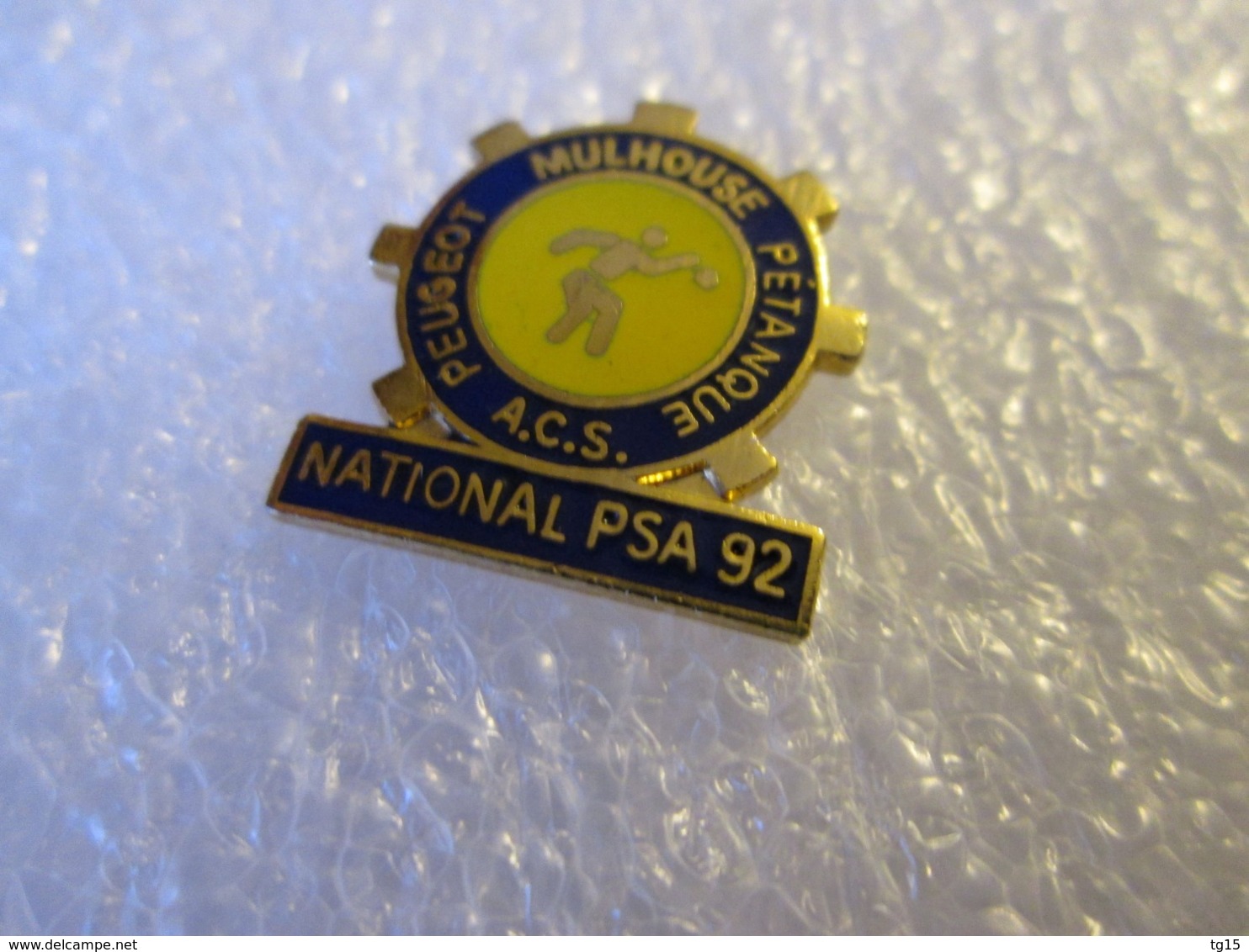 PIN'S    PEUGEOT  NATIONAL  PSA  92  MULHOUSE  PETANQUE A S C - Peugeot