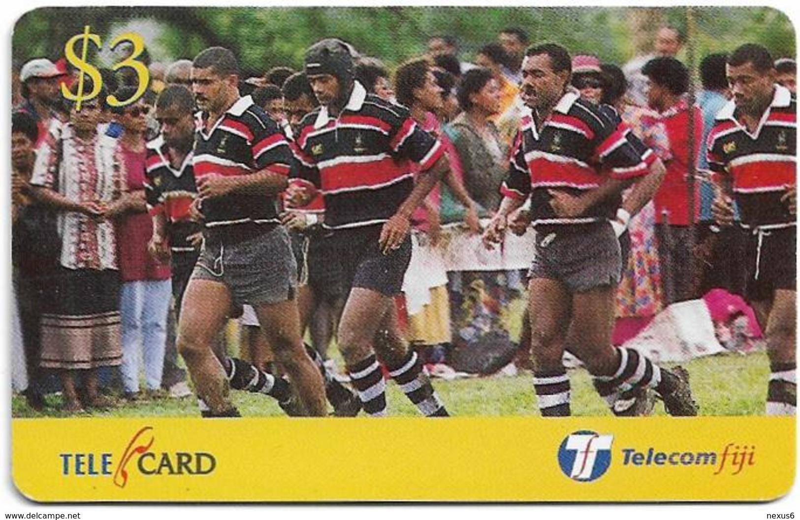 Fiji - Telecom Fiji - Naitafiri Rugby, Champs, Cn.99052, Remote Mem. 3$, Used - Figi