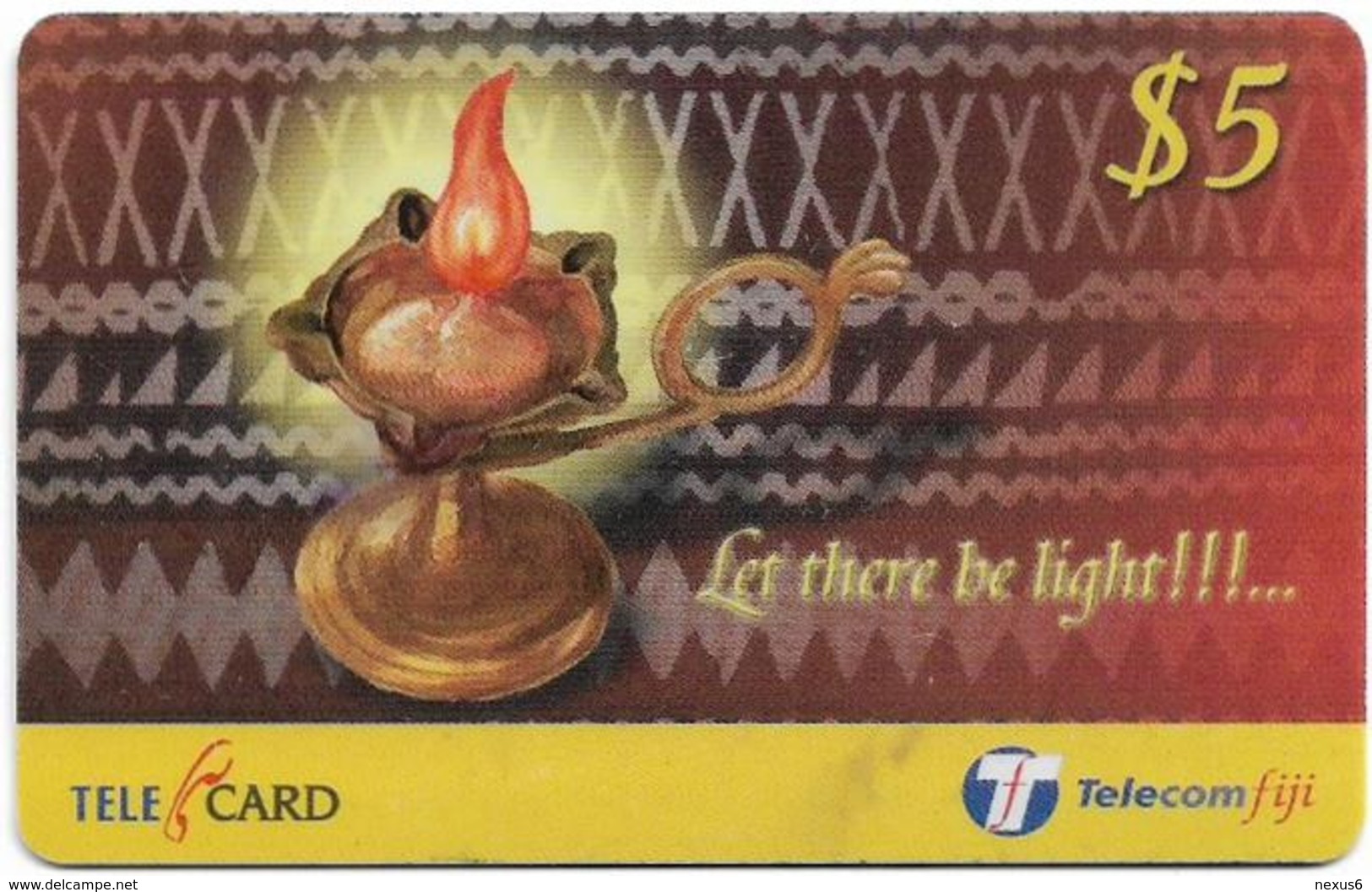 Fiji - Telecom Fiji - Diwali, Let There Be Light, Cn.99083, Remote Mem. 5$, Used - Figi