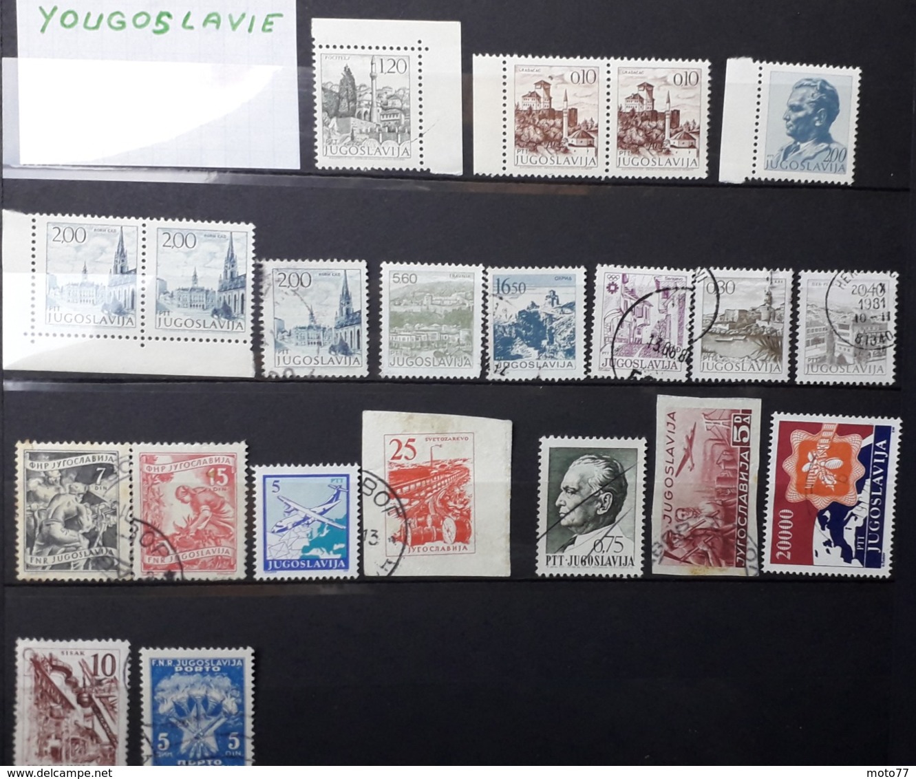 YOUGOSLAVIE - 25 TIMBRES - Lot 165 - Voir Mes Autres Ventes De 150 Pays - Verzamelingen (zonder Album)