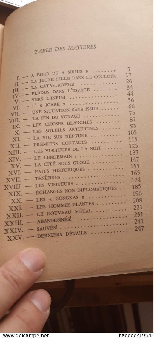 Mission Secréte Pour Neptune J.M. WALSH Le Rayon Fantastique-hachette 1955 - Le Rayon Fantastique