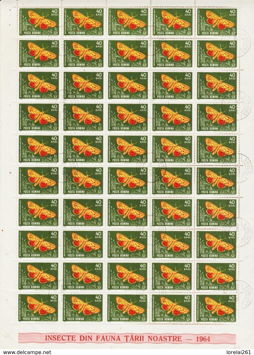 1964 - Insectes  ( 8 Scn ) FULL X 50 - Feuilles Complètes Et Multiples